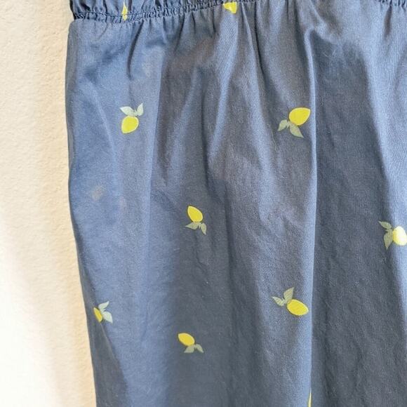 Lane Bryant Lemon Print Smocked Tank Top Sz 12 - Picture 2 of 9